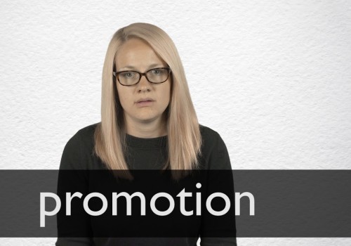 What is a promotion simple definition?